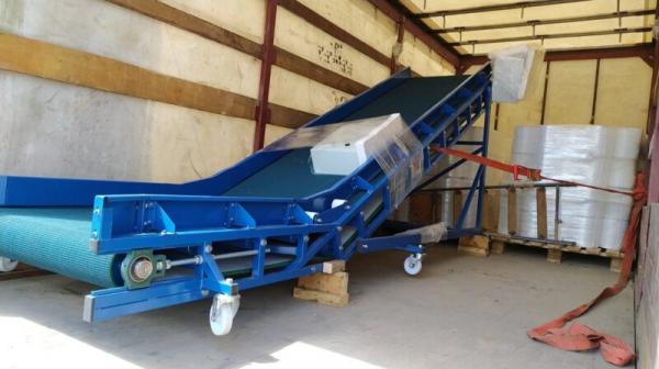 Разгрузочный L-образный конвейер