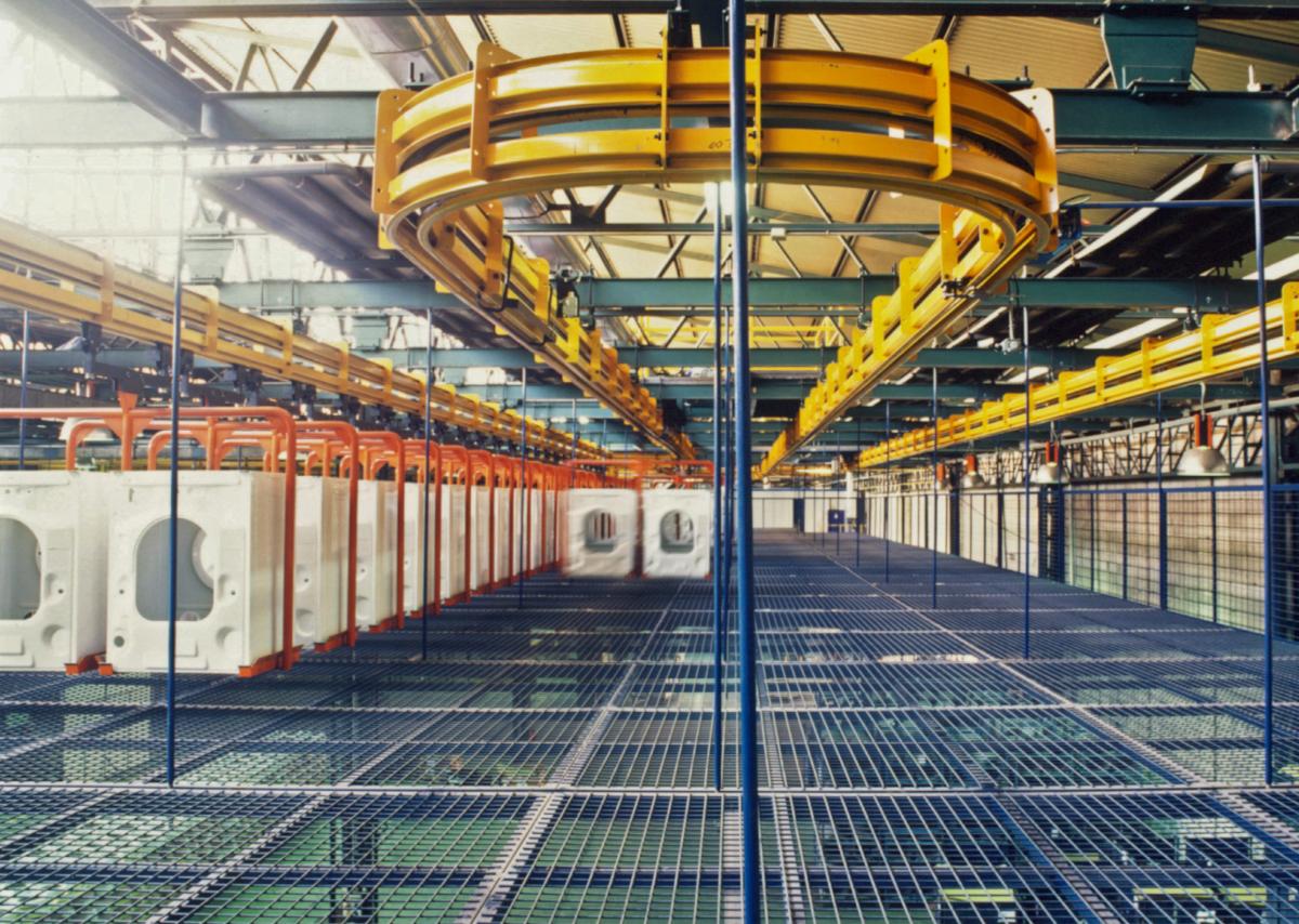 Подвесной толкающий конвейер