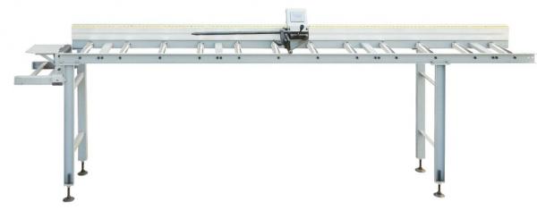 Роликовый стол с линейкой упором